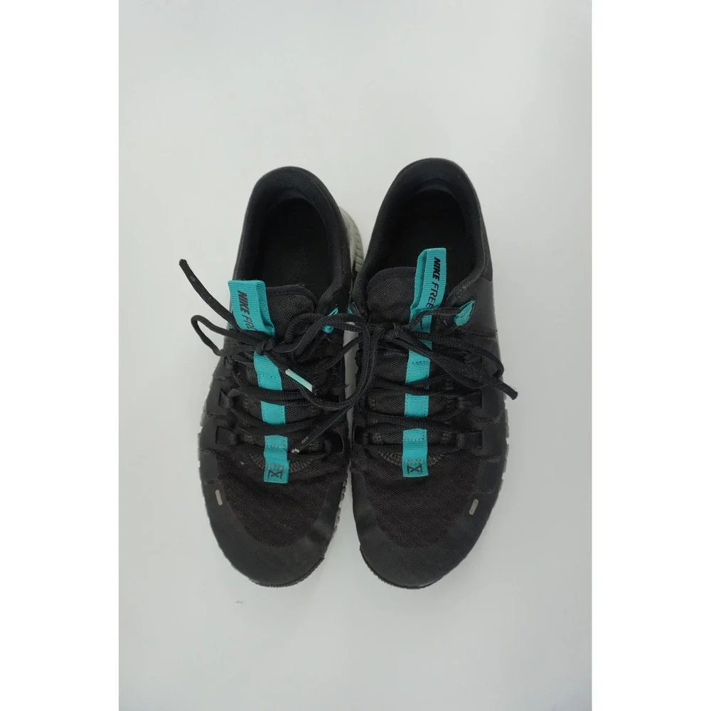Nike‎ Free Metcon 4 Training Shoes HIIT Gym Sneakers Black Teal Mens 10.5
